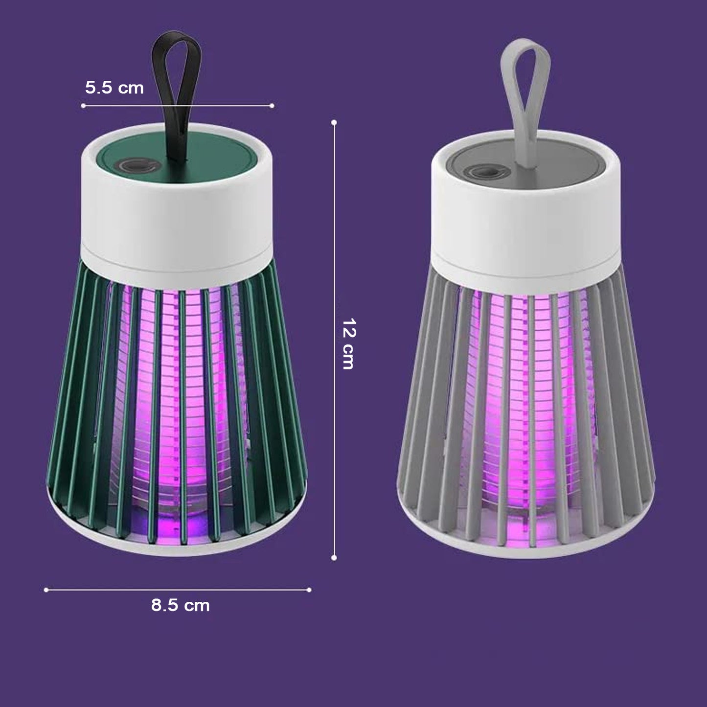 Wukusy mosquito killer machine with USB power, electric LED lamp for indoor and outdoor mosquito trapping and bug zapping.
