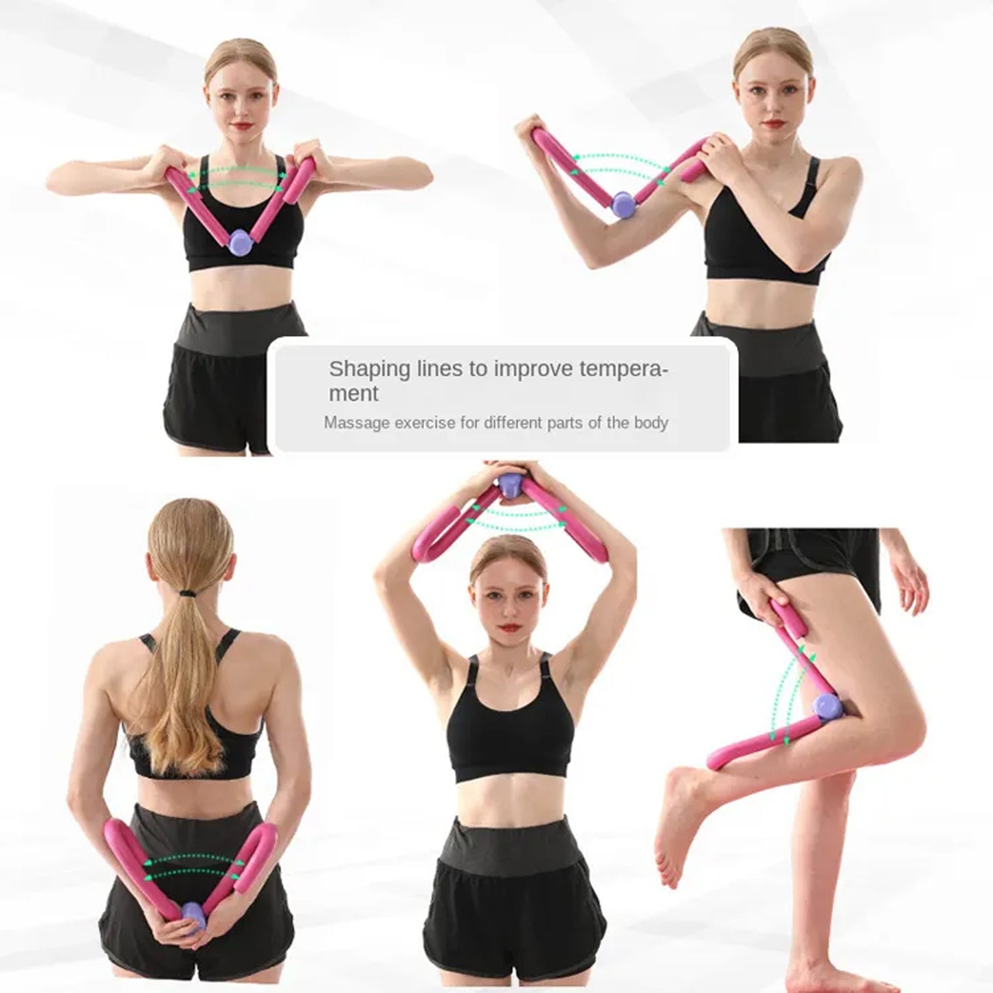 Wukusy 6407 Fitness Thigh Toner for muscle toning, leg, arm, abs, and glutes workout at gym or home.