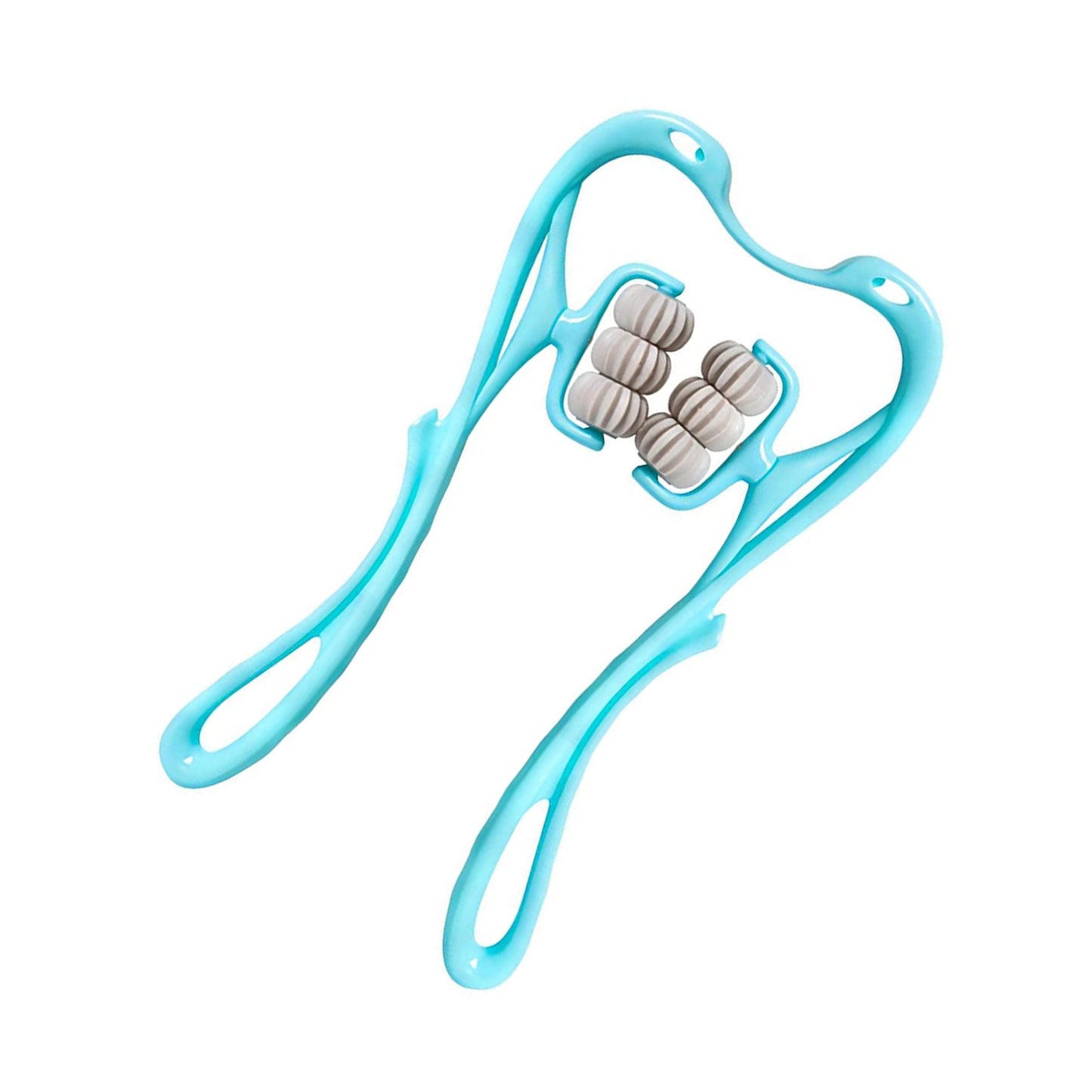 Wukusy neck and shoulder massager, portable 13.5x7.08-inch device for back and waist relief for men and women.