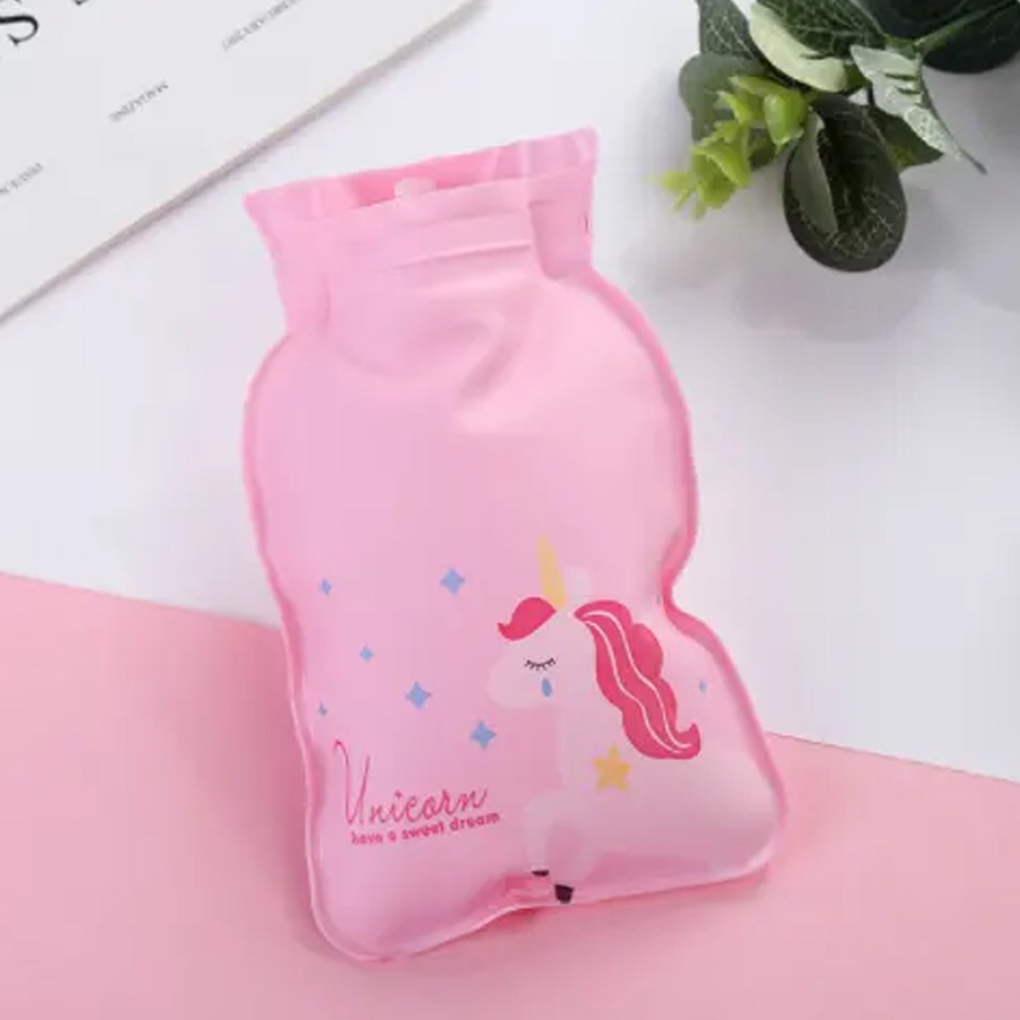 Wukusy mix-design printed small hot water bag for pain relief, neck, shoulder, hand, foot warmer, and menstrual cramps therapy.
