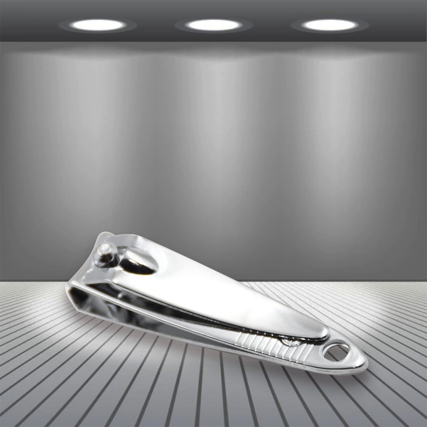 Wukusy 4-piece mini nail clipper set with plastic storage case, includes multifunctional beauty nail tools for grooming.