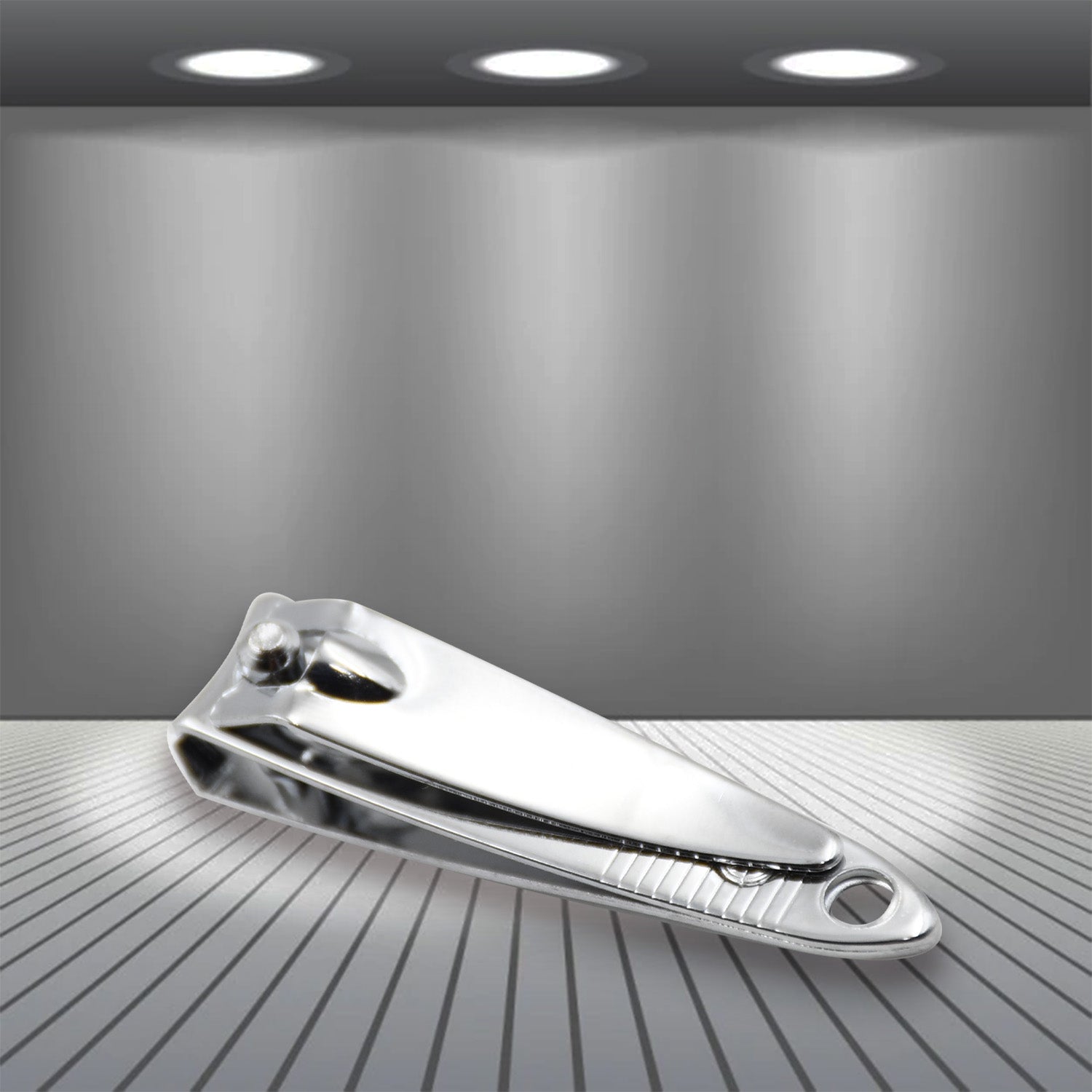 Wukusy 4-piece mini nail clipper set with plastic storage case, includes multifunctional beauty nail tools for grooming.
