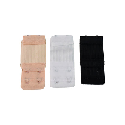 Wukusy adjustable 3-piece bra extender set with 2-hook closure, providing customizable fit and comfort for bras.