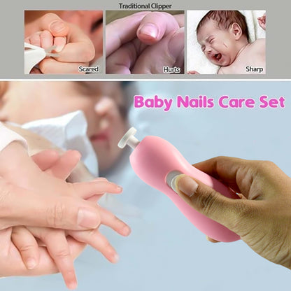 Wukusy baby nail trimmer and manicure set with gentle tools for safe and easy baby nail care, health and beauty product.