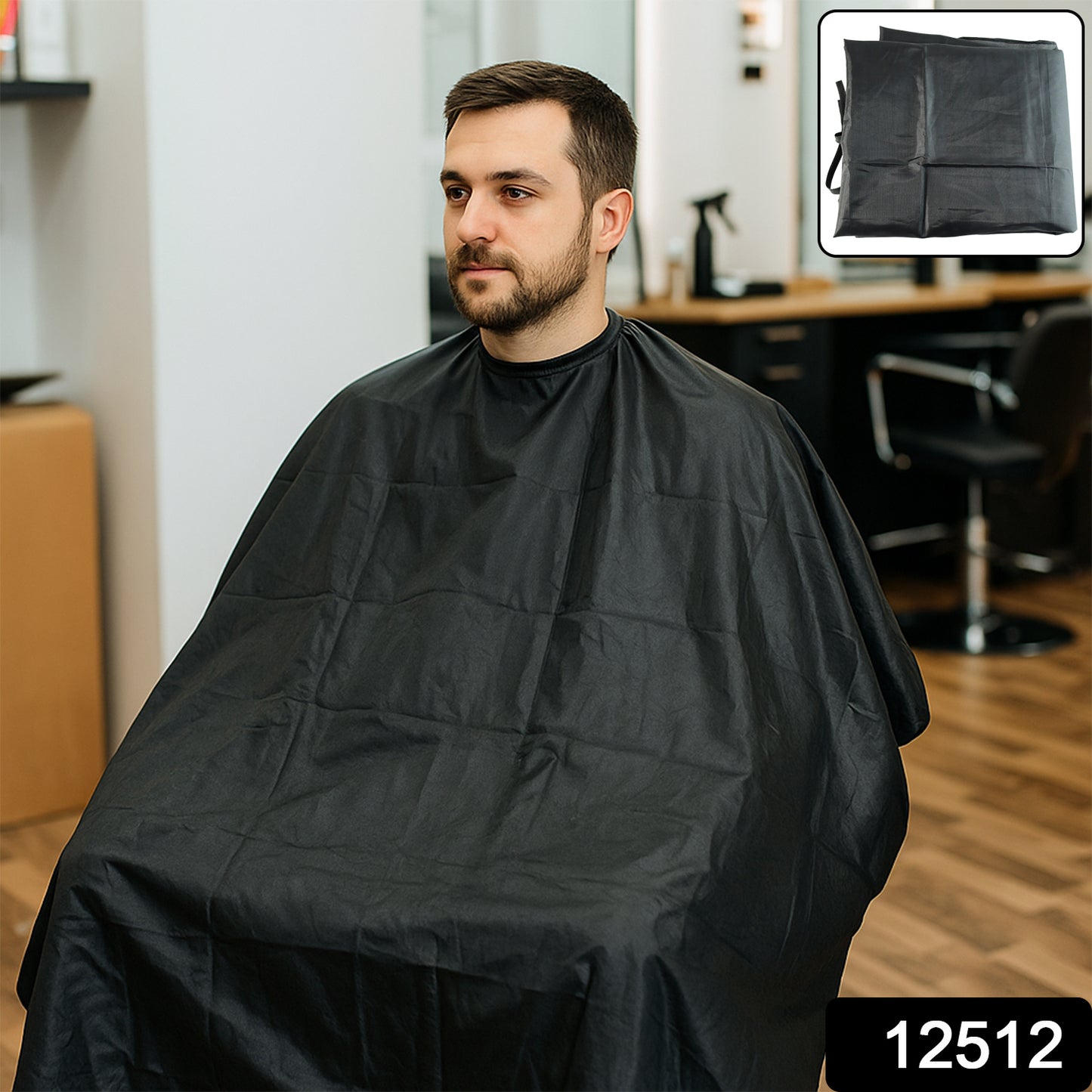 Wukusy barber hair cutting cape, single-piece health and beauty cape designed for hairdressers and barbers.