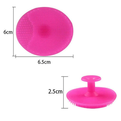 Wukusy soft silicone facial cleansing brushes, 2-piece set for gentle face exfoliation and skin cleansing in health and beauty.