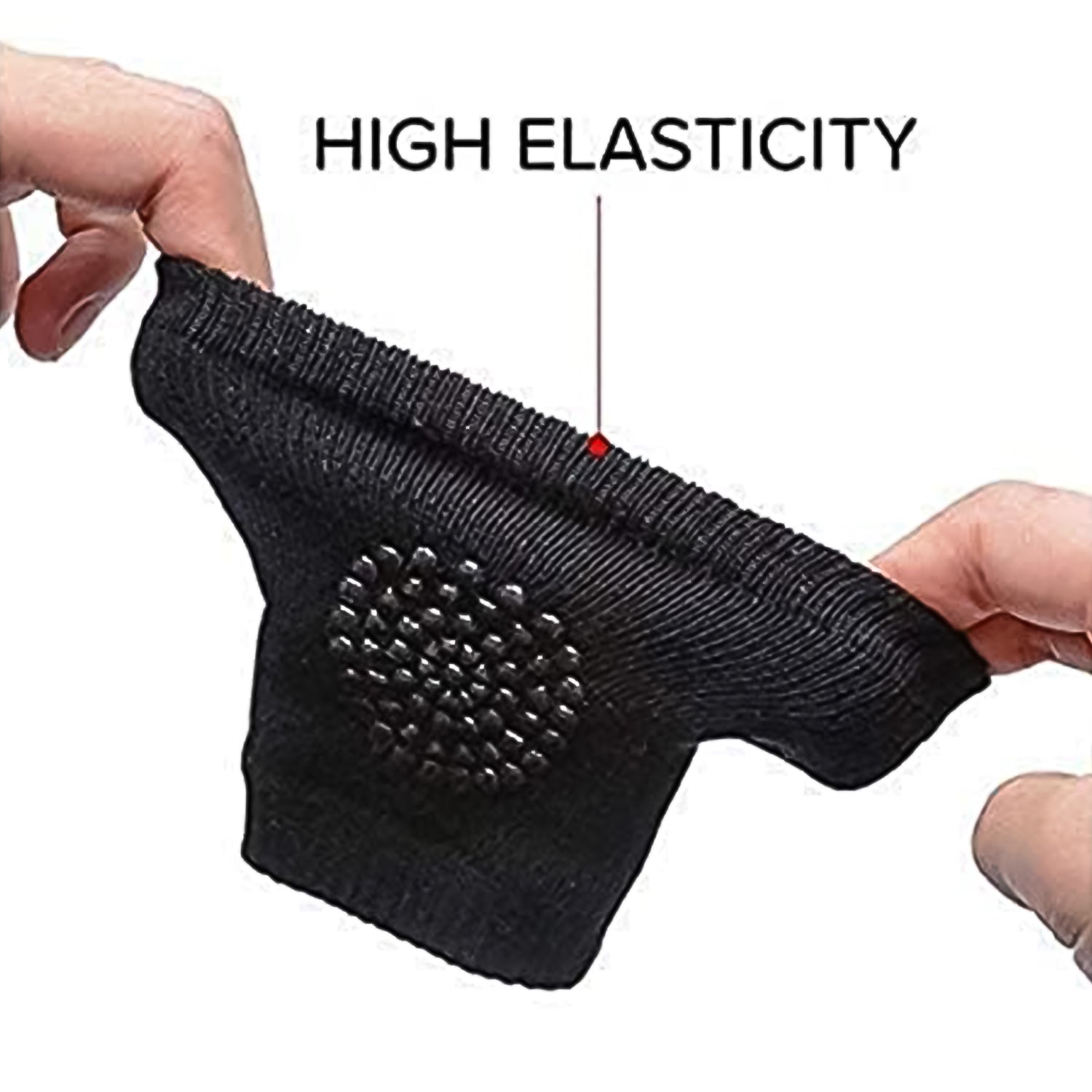 Black toddler wool knit leg warmer and knee guard by Wukusy, soft and cozy for children's health and comfort.