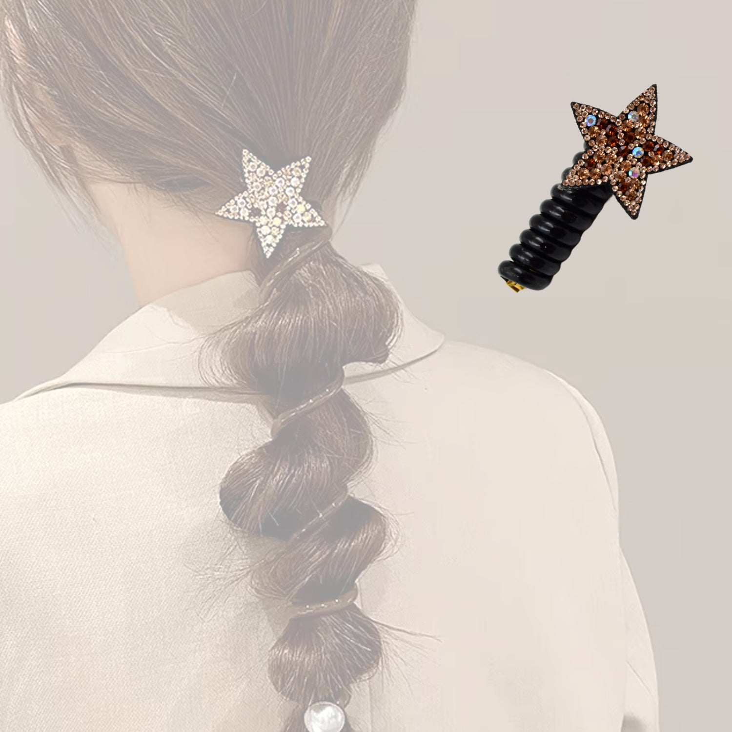 Colorful telephone wire hairband by Wukusy, vibrant mix design, perfect for stylish hair accessories in health and beauty.