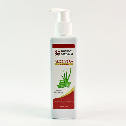 Wukusy Doctor Chhoices Aloe Vera Face Wash 200ml bottle, gentle cleanser for healthy skin in health and beauty category.