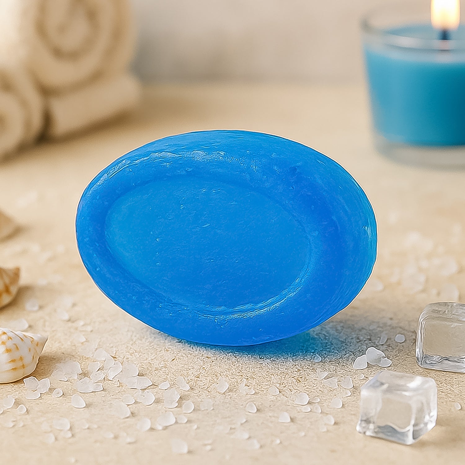 Wukusy Doctor Chhoices Aqua Soap, health and beauty product, showing a white bar soap with blue packaging.