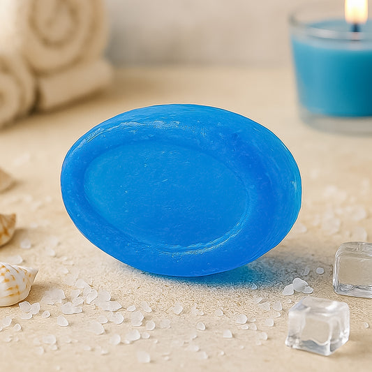 Wukusy Doctor Chhoices Aqua Soap, health and beauty product, showing a white bar soap with blue packaging.