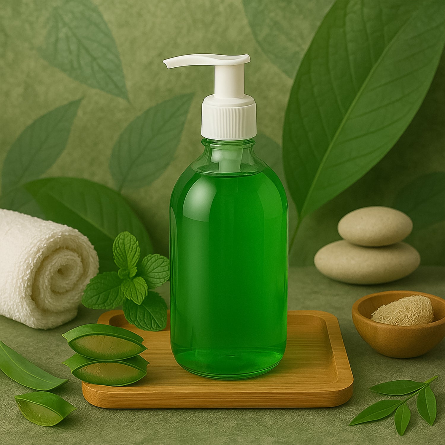 Wukusy Doctor Chhoices Transparent Shower Gel in a 500ml bottle with pump dispenser, health and beauty skincare product.