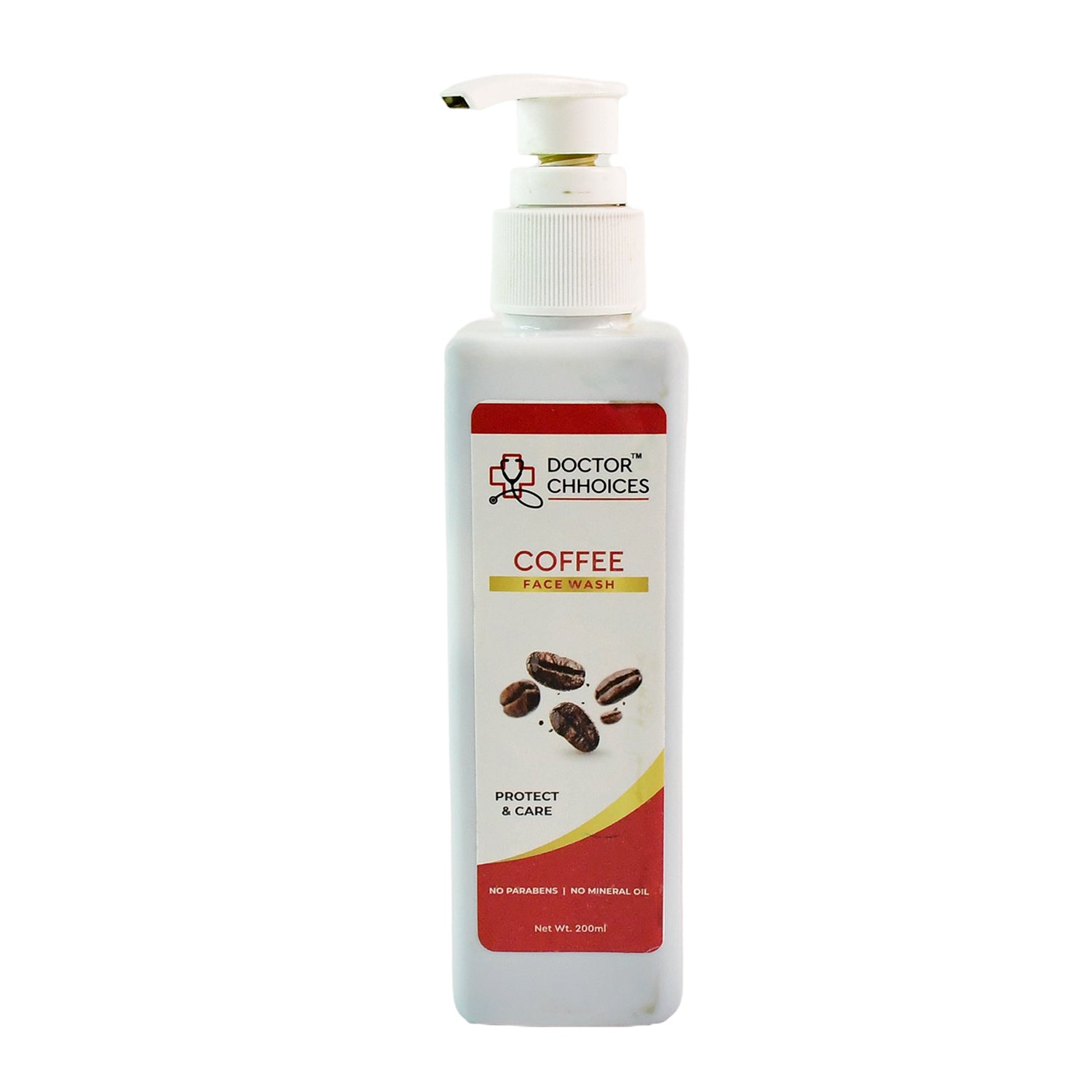 Wukusy Doctor Chhoices Coffee Face Wash 200ml bottle, natural skincare for cleansing and revitalizing skin.
