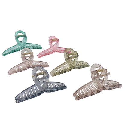 Wukusy multicolor hair clutcher clips in various designs, set of 12, for styling and securing hair.