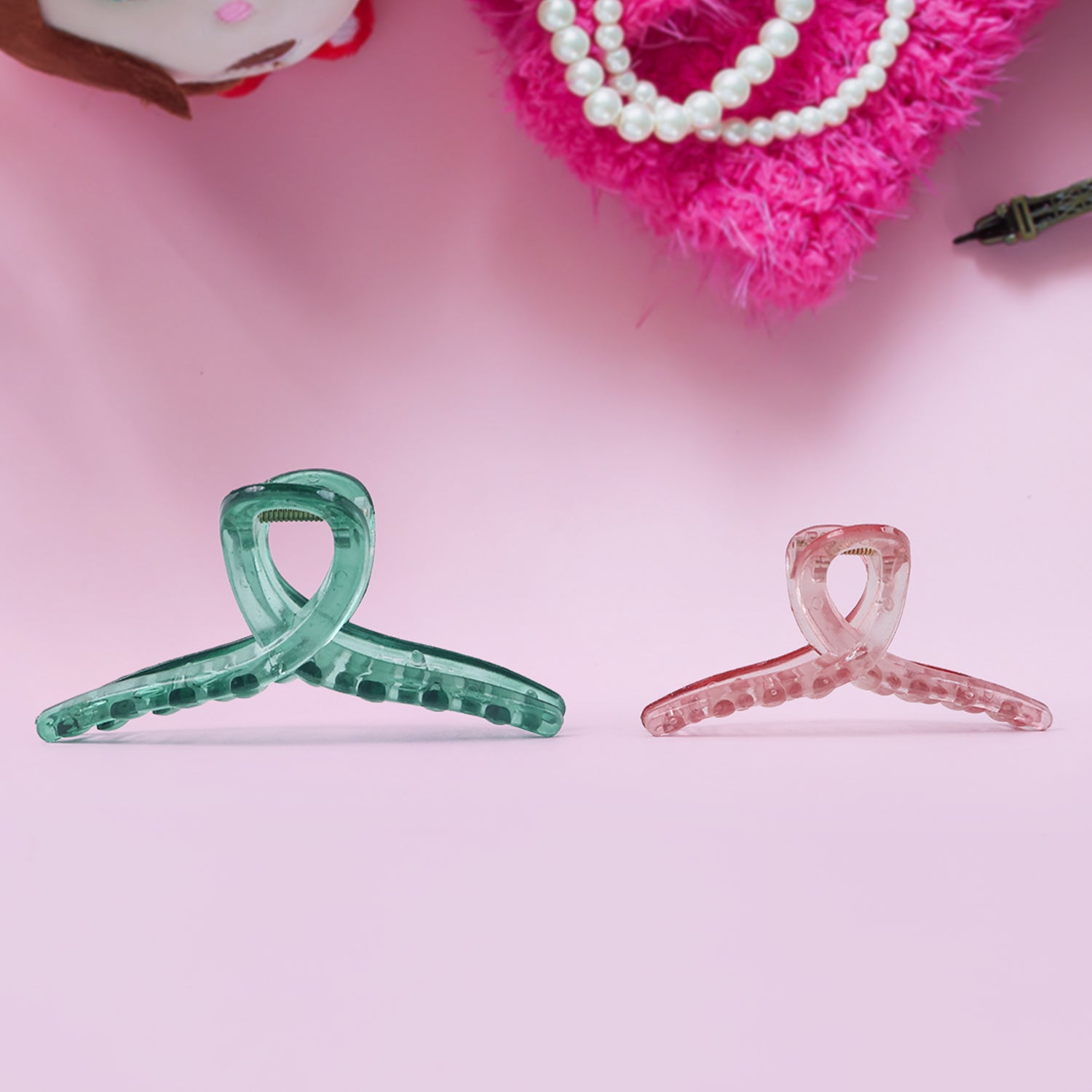 Set of 12 multicolor Wukusy hair clutcher clips with mixed designs, perfect for securing hair in style.