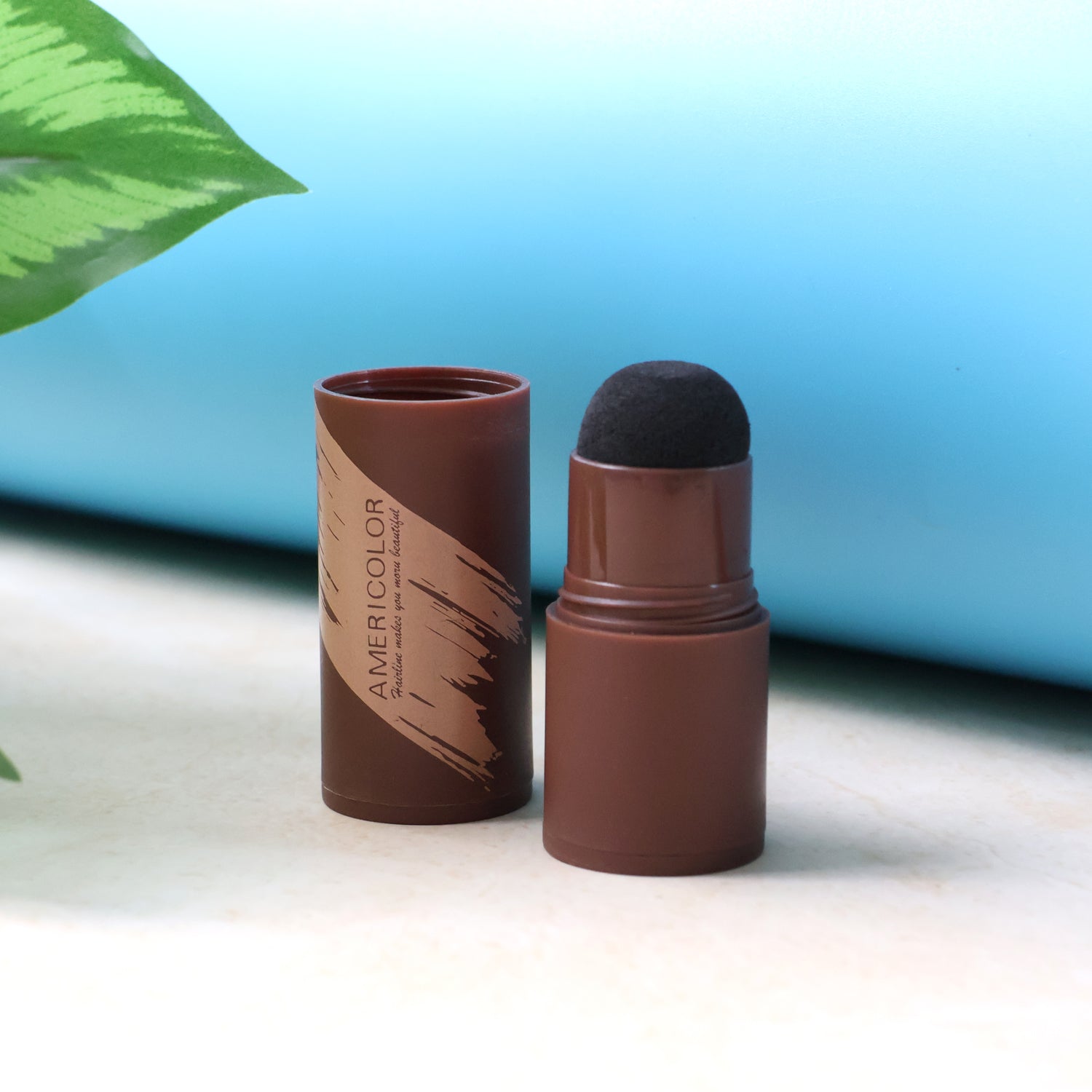 Wukusy Hairline Eyebrow Contour Powder Stick set with natural shades for defining and shaping eyebrows and hairline.