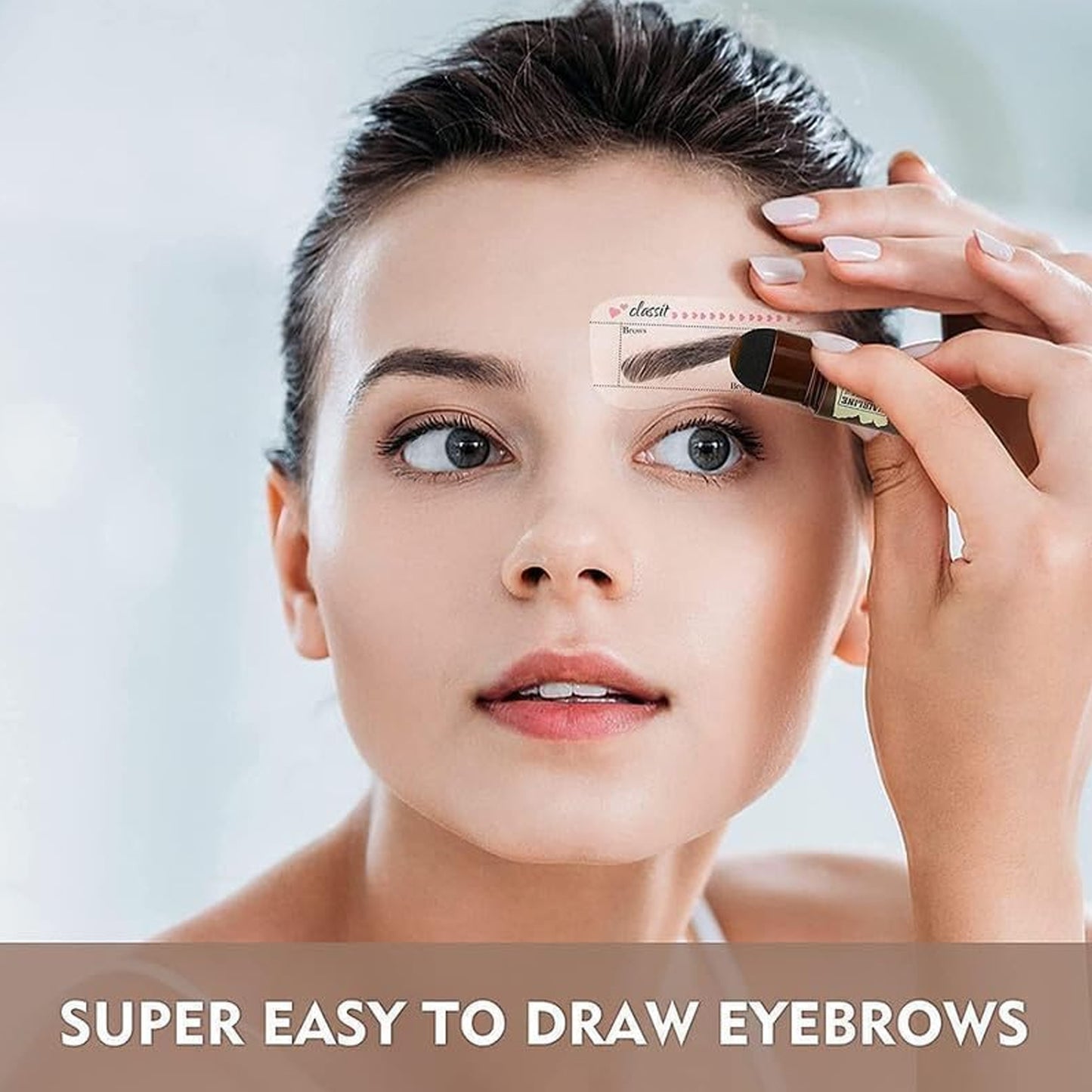 Wukusy Hairline and Eyebrow Contour Powder Stick set with multiple shades for defining and shaping eyebrows and hairline.