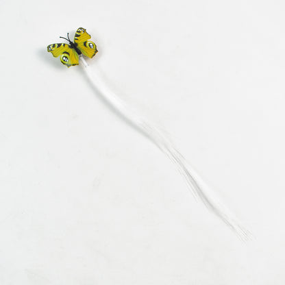 Wukusy LED butterfly hair braid clip in mixed colors, decorative accessory for hair styling, health and beauty product.