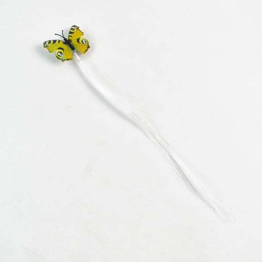 Wukusy LED butterfly hair braid clip in mixed colors, decorative accessory for hair styling, health and beauty product.