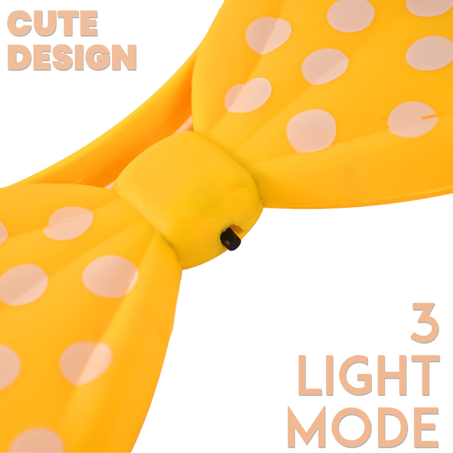 Wukusy LED glowing bow hairband for health and beauty, featuring a luminous decorative bow on a comfortable headband.