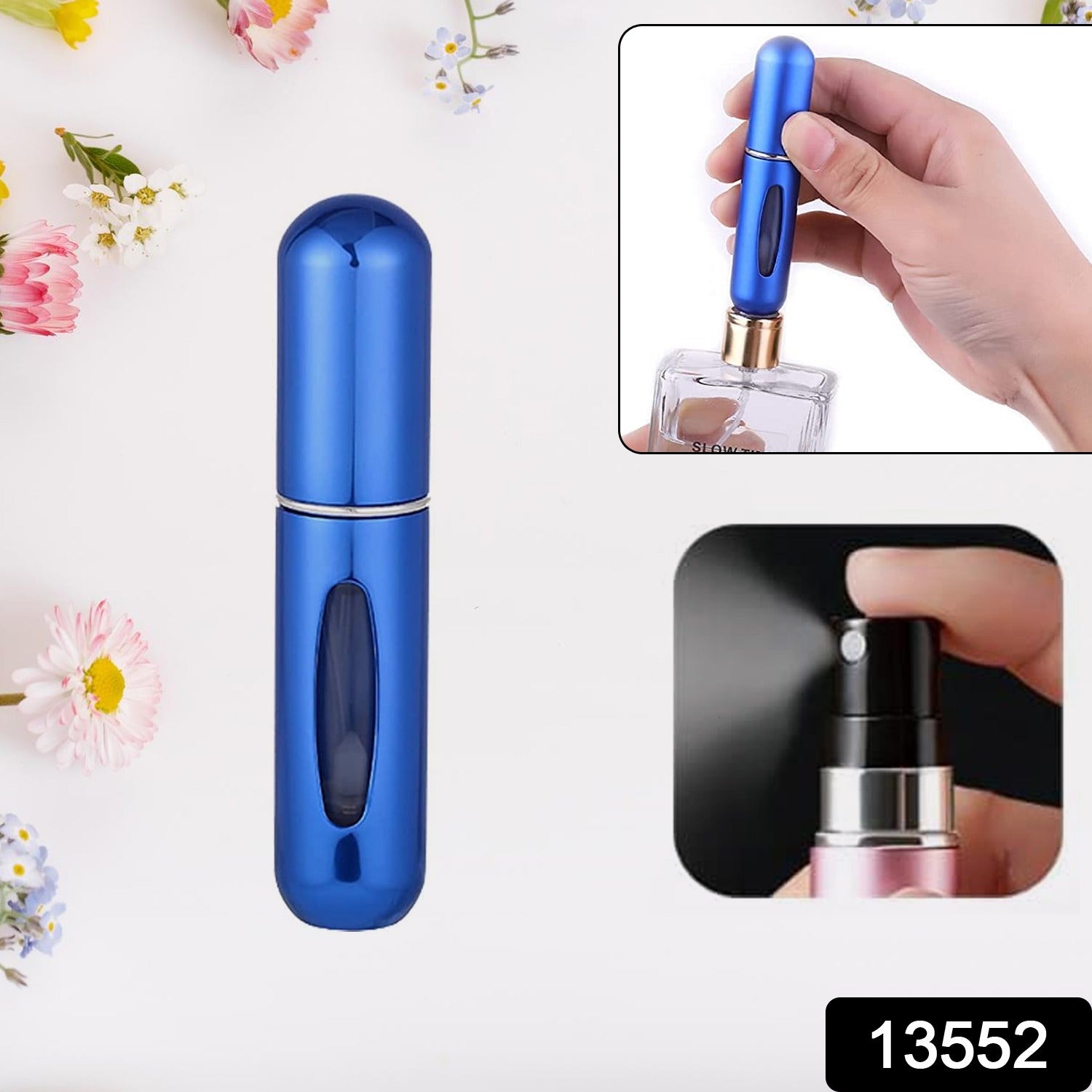 Wukusy mini portable perfume empty spray bottle in mix color, compact health and beauty accessory for travel and on-the-go use.