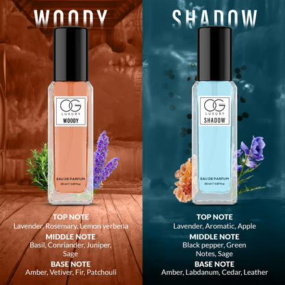 Wukusy Og Beauty luxury perfume gift set with four 20ml bottles, elegant health and beauty fragrance collection.