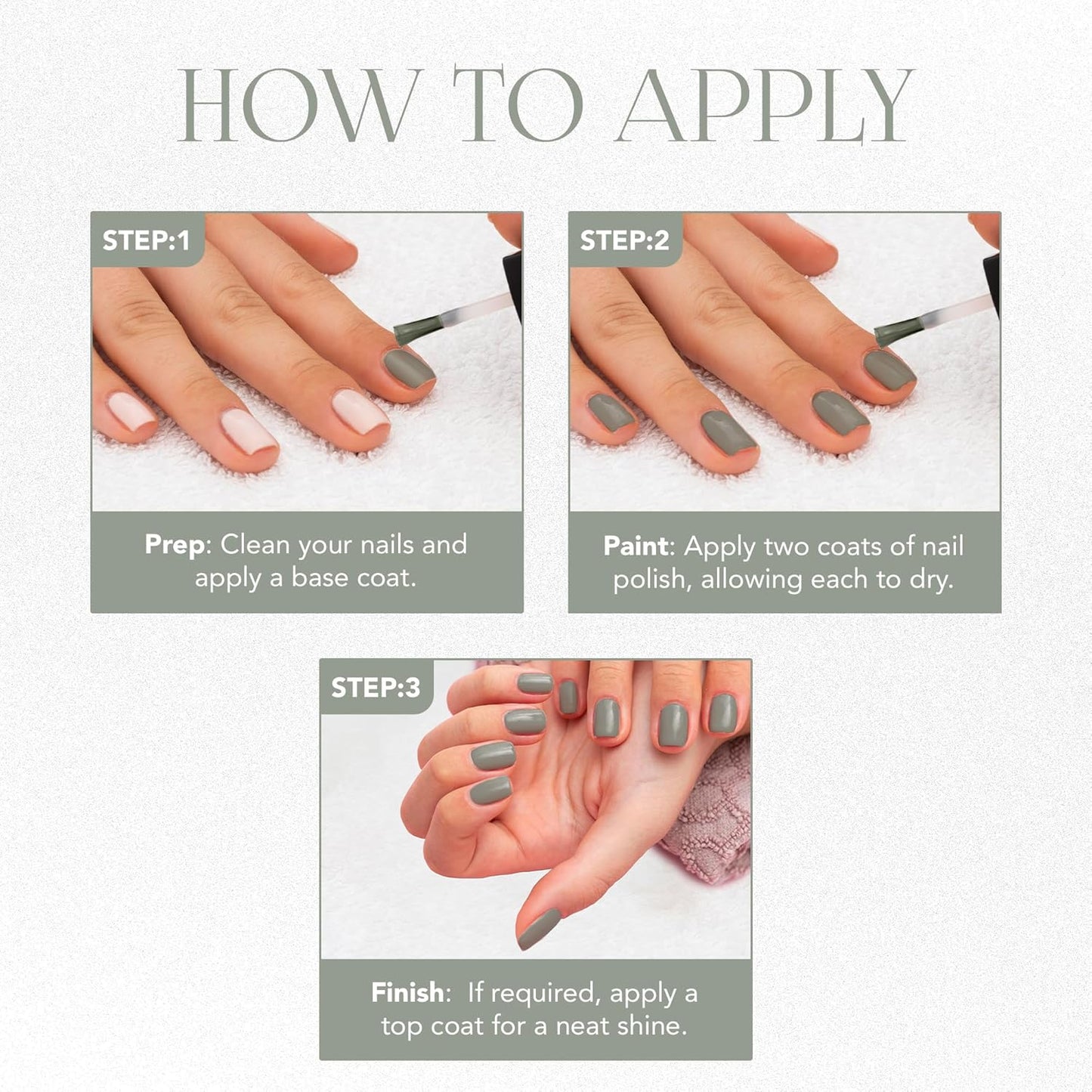 Wukusy Og Beauty Pearl Grey Gel Intense Nail Polish, 10 ml, in a sleek bottle with pearl grey color for elegant nails.