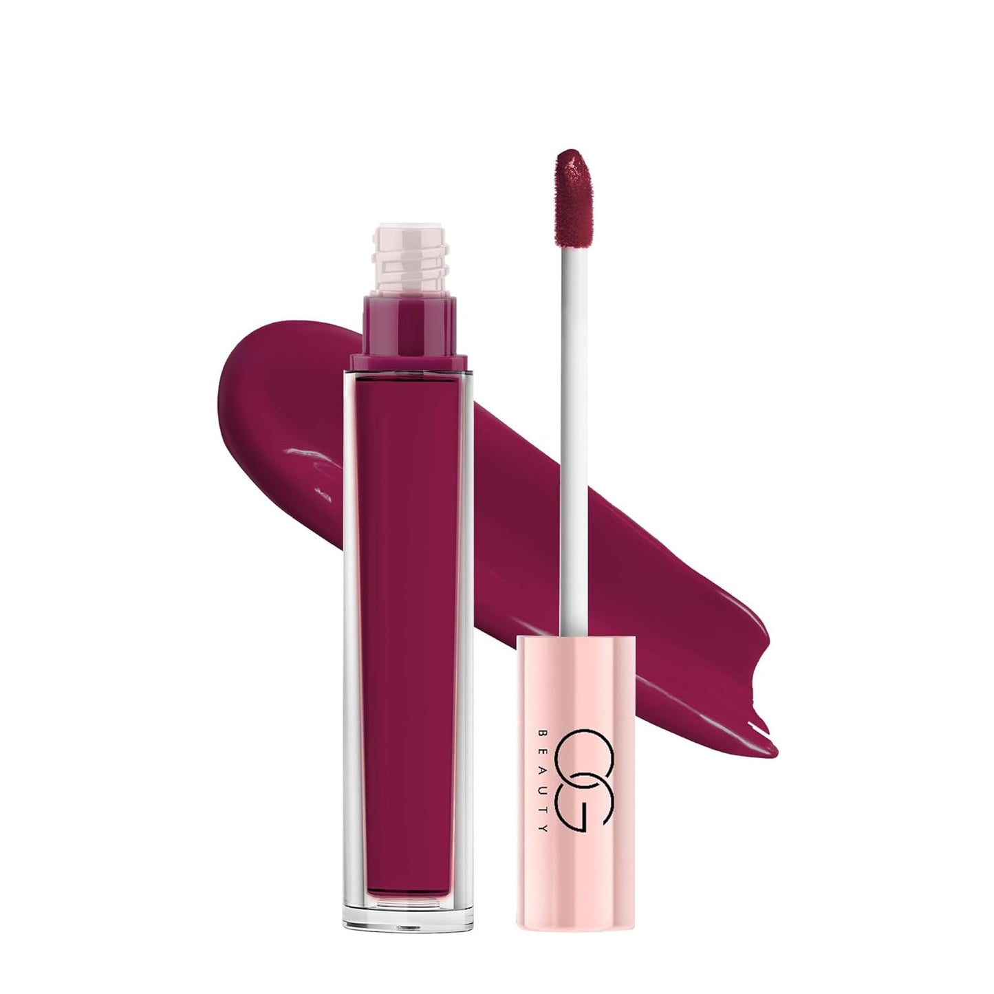 Wukusy OG Beauty Vintage Wine Moisture Lock Liquid Lipstick in 4.5ml tube, featuring deep wine shade and smooth application.