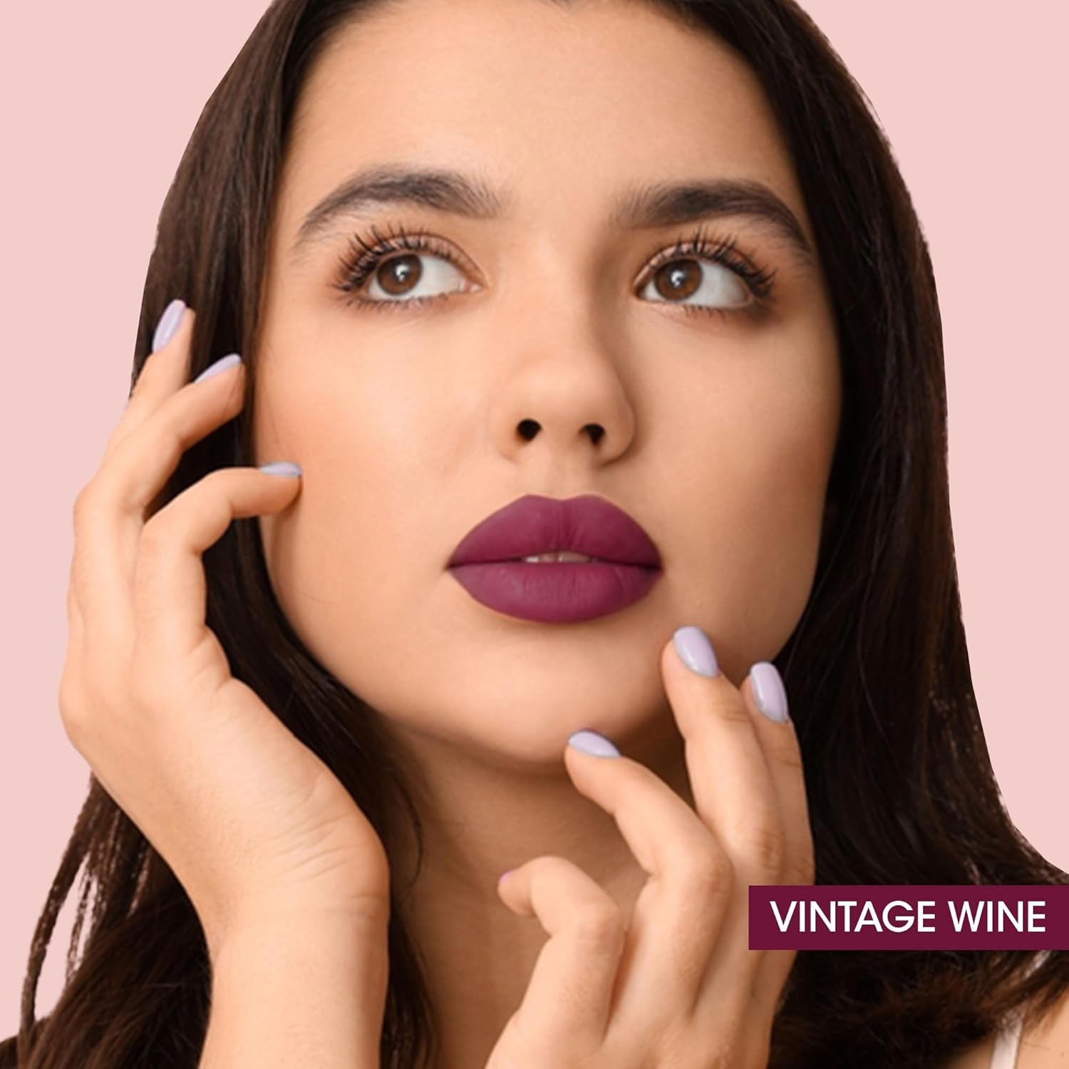 Wukusy OG Beauty Vintage Wine Moisture Lock Liquid Lipstick in 4.5ml tube, showcasing deep wine shade and sleek packaging.
