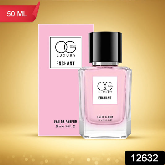 Wukusy OG Luxury Enchant Eau De Parfum 50ml bottle, elegant health and beauty fragrance with a sleek design.