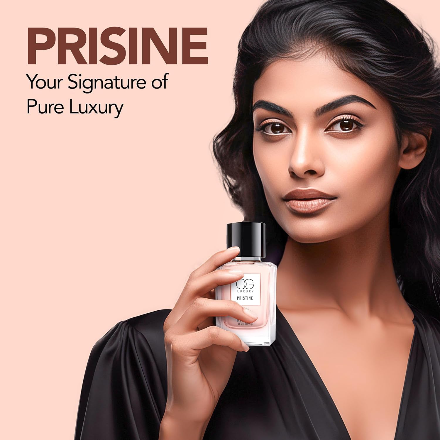 Wukusy Og Luxury Pristine Eau De Parfum 50ml bottle, health and beauty product with elegant packaging and fragrance details.