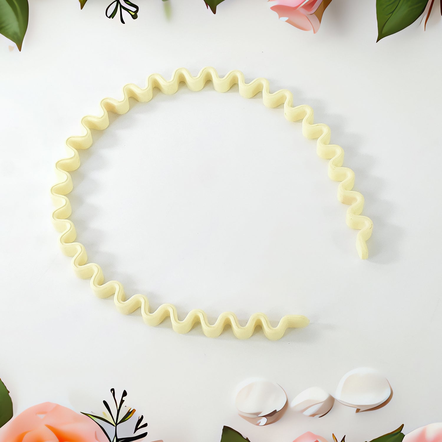 Wukusy plastic simple headband with comb design, lightweight hairband for styling and hair management.