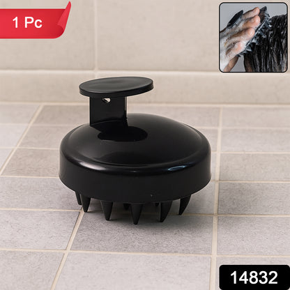 Wukusy scalp massager shampoo brush, handheld hair care tool for gentle scalp massage and deep cleansing.
