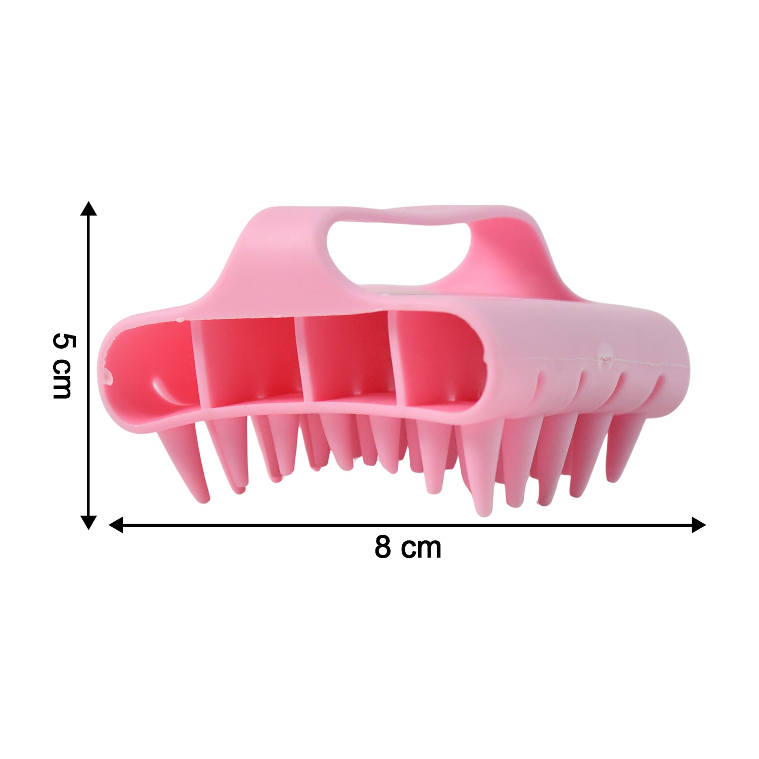Wukusy scalp massager shampoo brush with soft silicone bristles and handle for gentle hair washing and scalp massage.