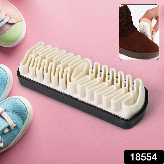 Wukusy shoe cleaning brush for shoes and boots, rubber bristle cleaning tool, ideal for maintaining footwear cleanliness.