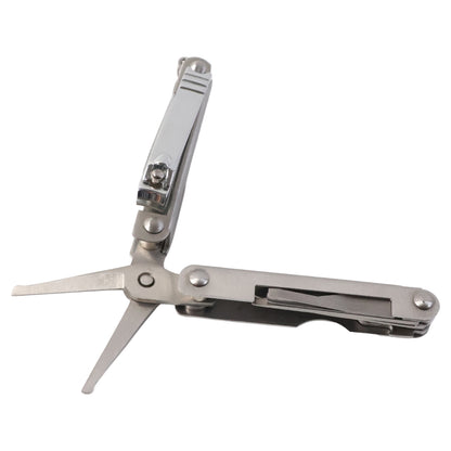 Wukusy stainless steel 8-in-1 multipurpose pocket tool kit for health and beauty, featuring compact, versatile tools in a sleek design.