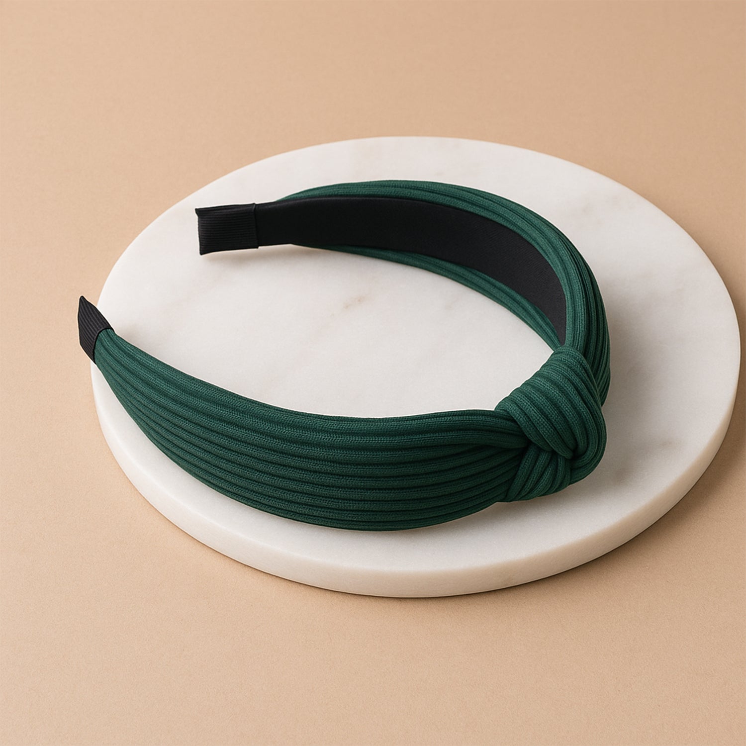 Wukusy women's ribbed texture knot design hairband in mixed patterns, stylish accessory for health and beauty.