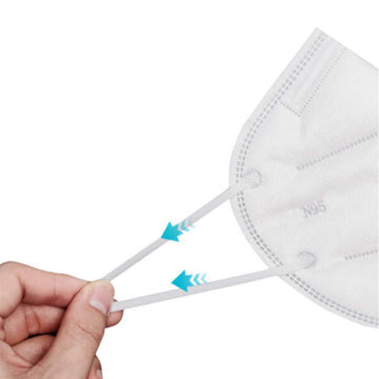 Wukusy N95 reusable and washable health care face mask with anti-pollution and virus protection, black with adjustable ear loops.