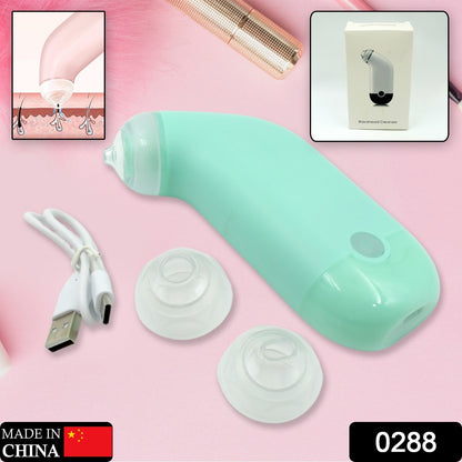 Wukusy vacuum blackhead remover device for skin care, handheld mini facial blackhead removal and lifting massage tool.