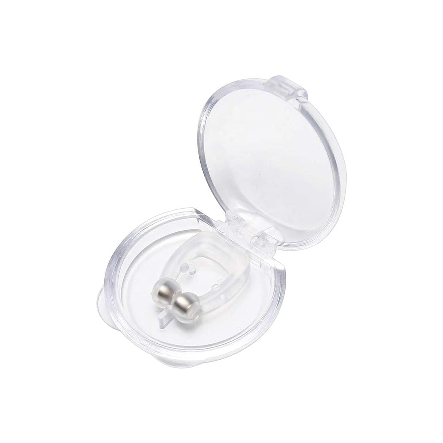 Wukusy silicone magnetic anti-snore nose clip for men and women, designed to reduce heavy snoring and improve sleep quality.