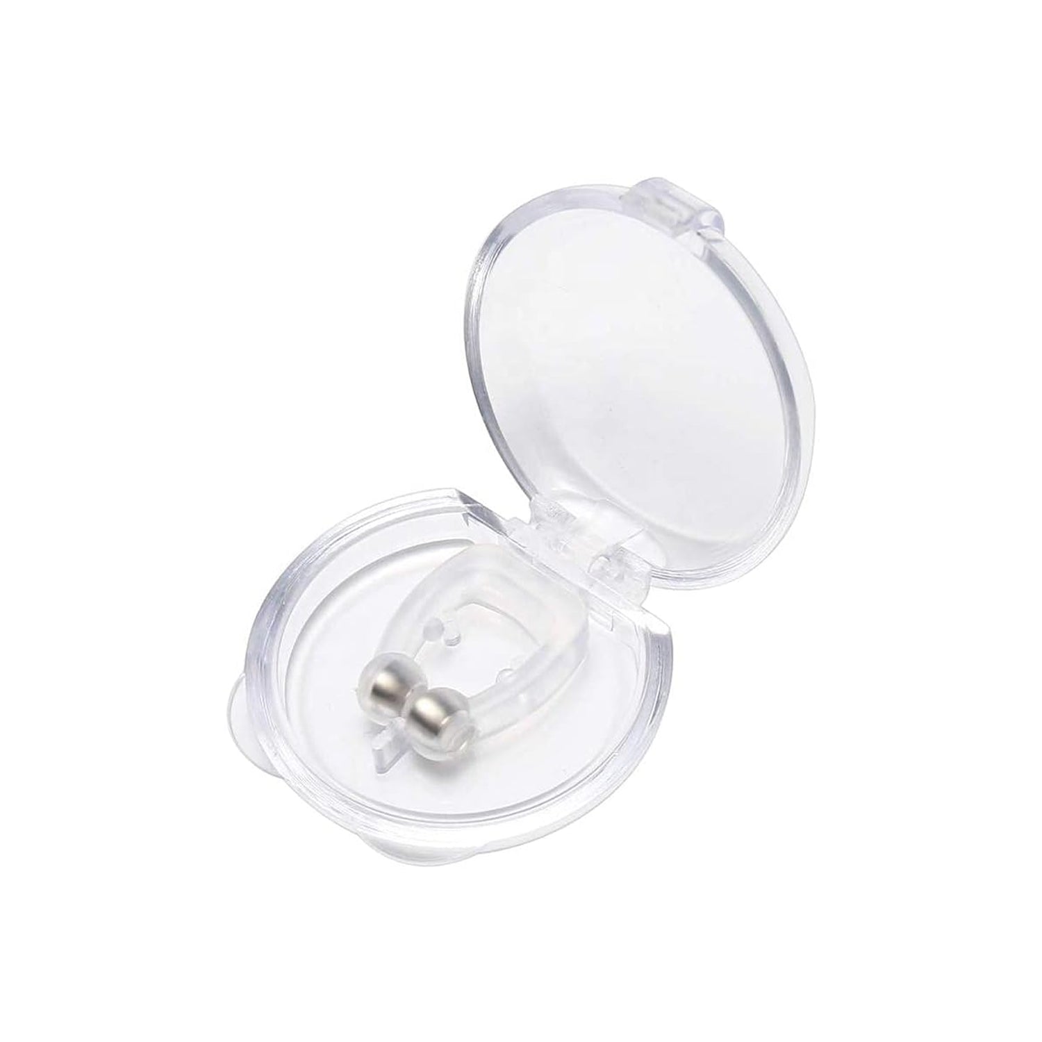 Wukusy silicone magnetic anti-snore nose clip for men and women, designed to reduce heavy snoring and improve sleep quality.