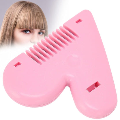 Heart-shaped plastic hair cutting scissors for baby girls by Wukusy, lightweight stainless steel, portable, with double edge for thinning hair.
