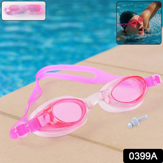 Wukusy swimming goggles with adjustable strap, clear vision, anti-fog, waterproof design for health care and swimming activities.