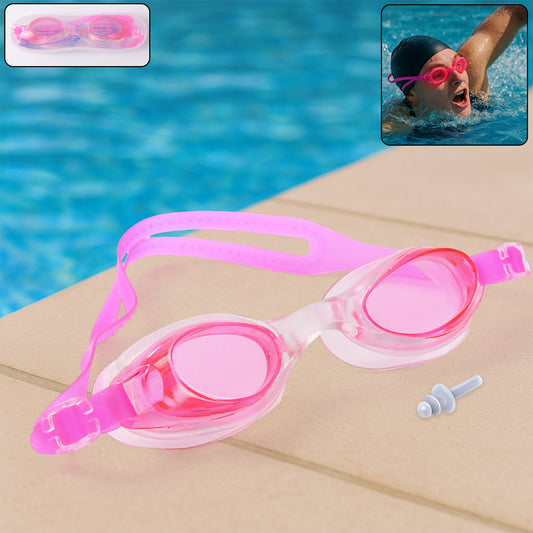 Wukusy swimming goggles with adjustable clear vision, anti-fog and waterproof design for comfortable swim experience.