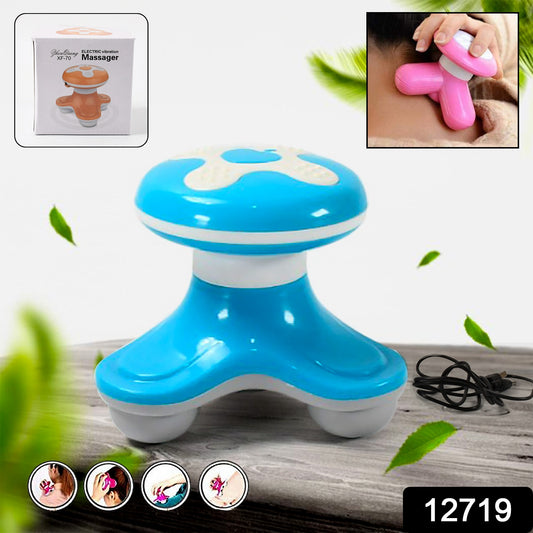 Wukusy multifunctional mini triangle USB massager for fatigue relief, with automatic switch, compact health care device.