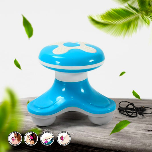 Wukusy multifunctional mini triangle electric USB massager for fatigue relief, compact health care device, battery not included.