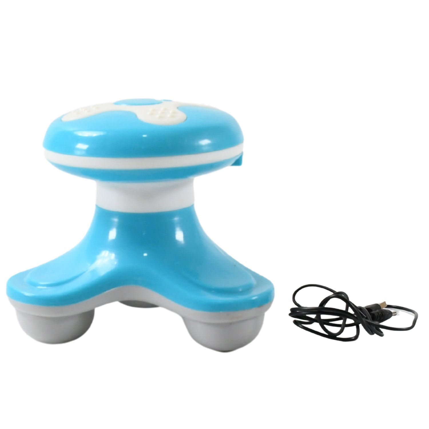 Wukusy multifunctional mini triangle electric USB massager for fatigue relief, compact health care device with automatic switch.
