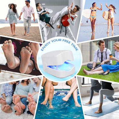 Wukusy rechargeable nail fungus laser device for toenail and fingernail fungal treatment, handheld health care tool for home use.