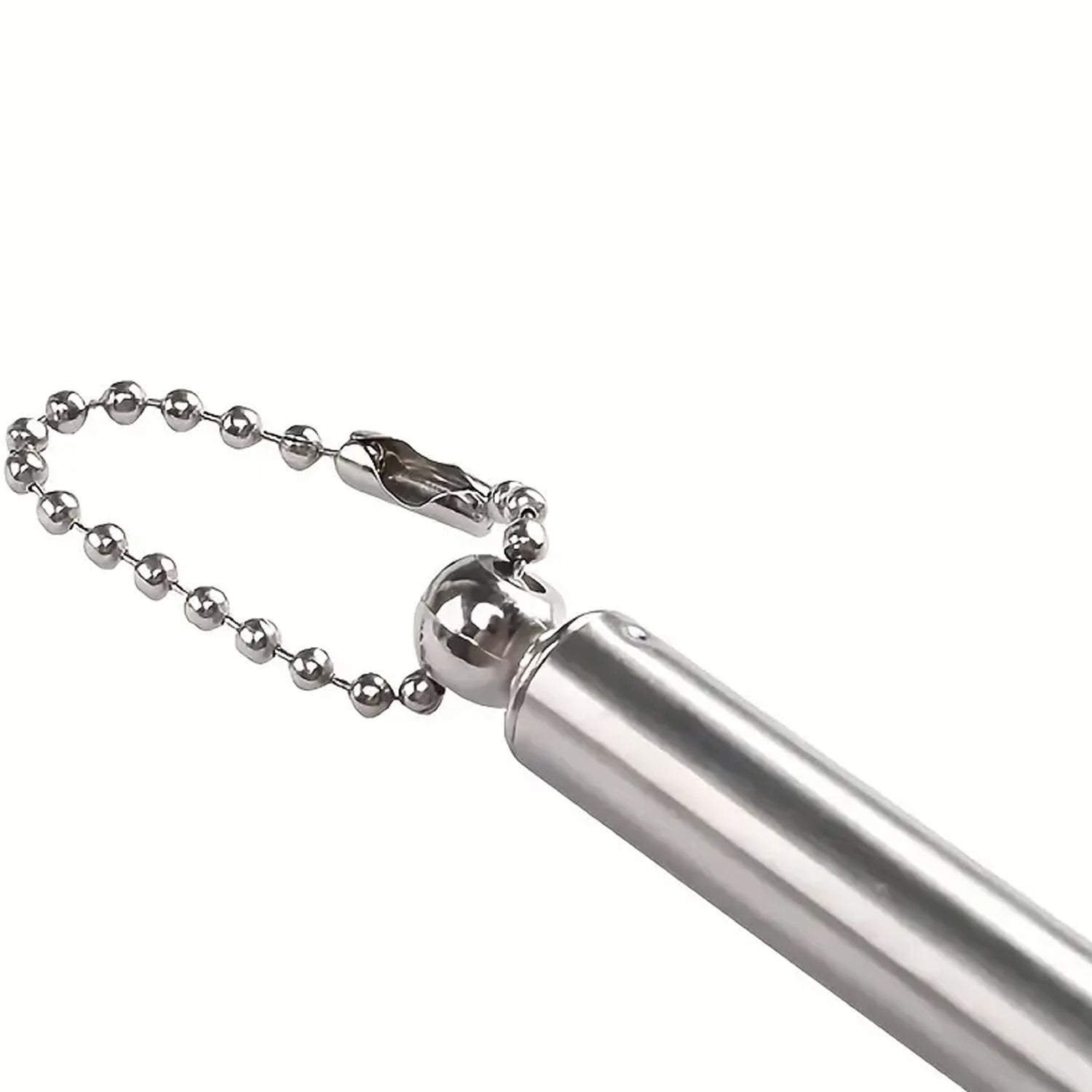 Wukusy retractable metal back scratcher with telescoping tube, adjustable 43cm, portable health care massage tool for women and men.