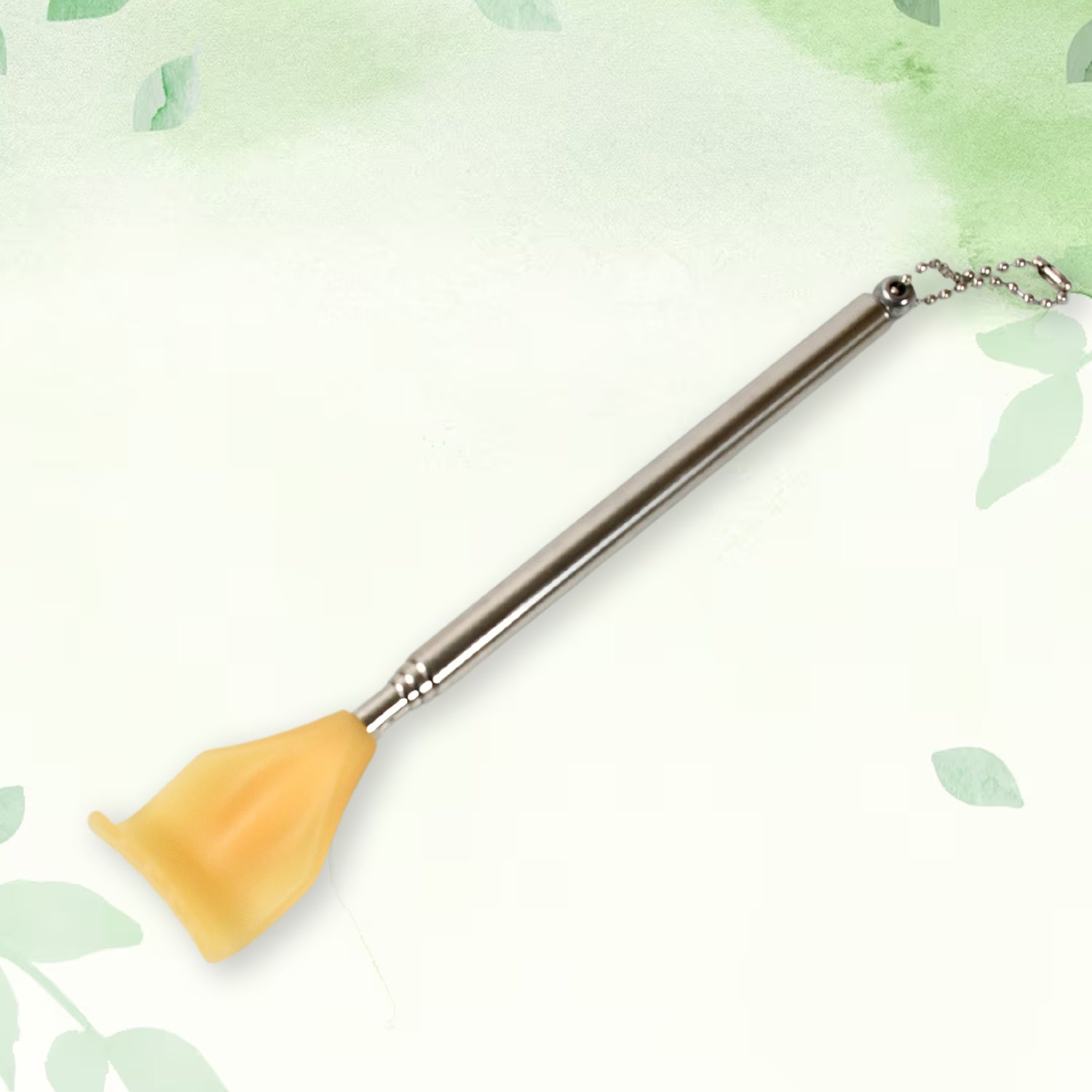 Wukusy retractable metal back scratcher with telescoping design, adjustable length, portable health care massage tool for women and men.